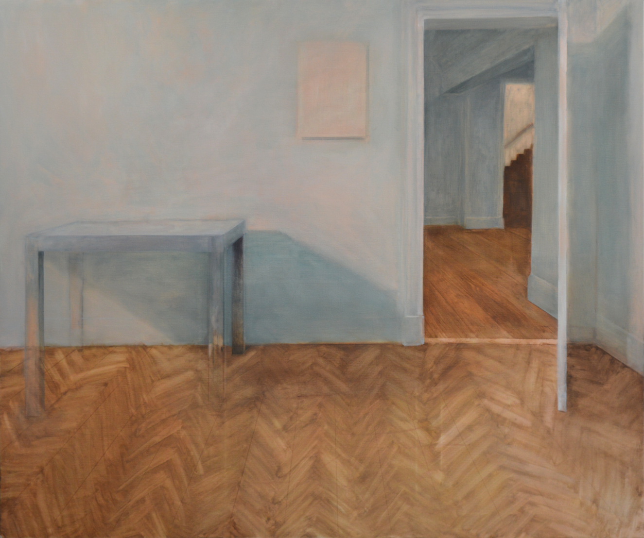 44 rue de Moscou, 2015, 146 x 173 cm, huile sur toile