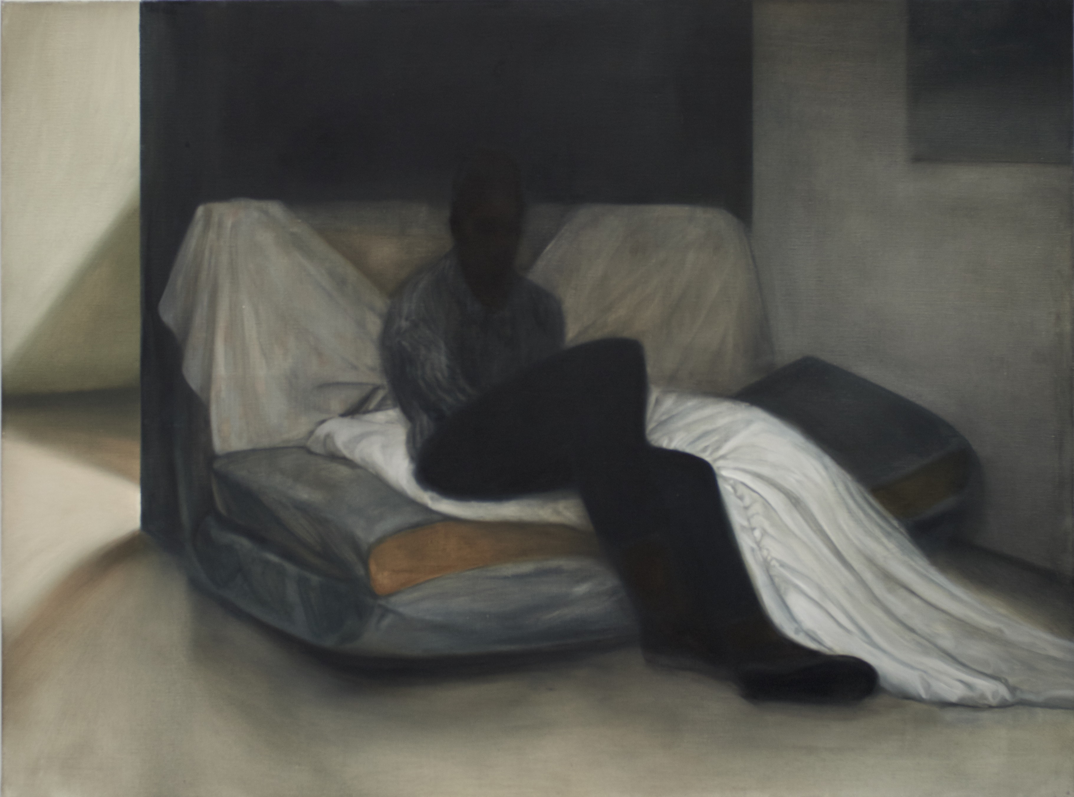 Contre jour, 2015, 89 x 130 cm, oil on canvase
