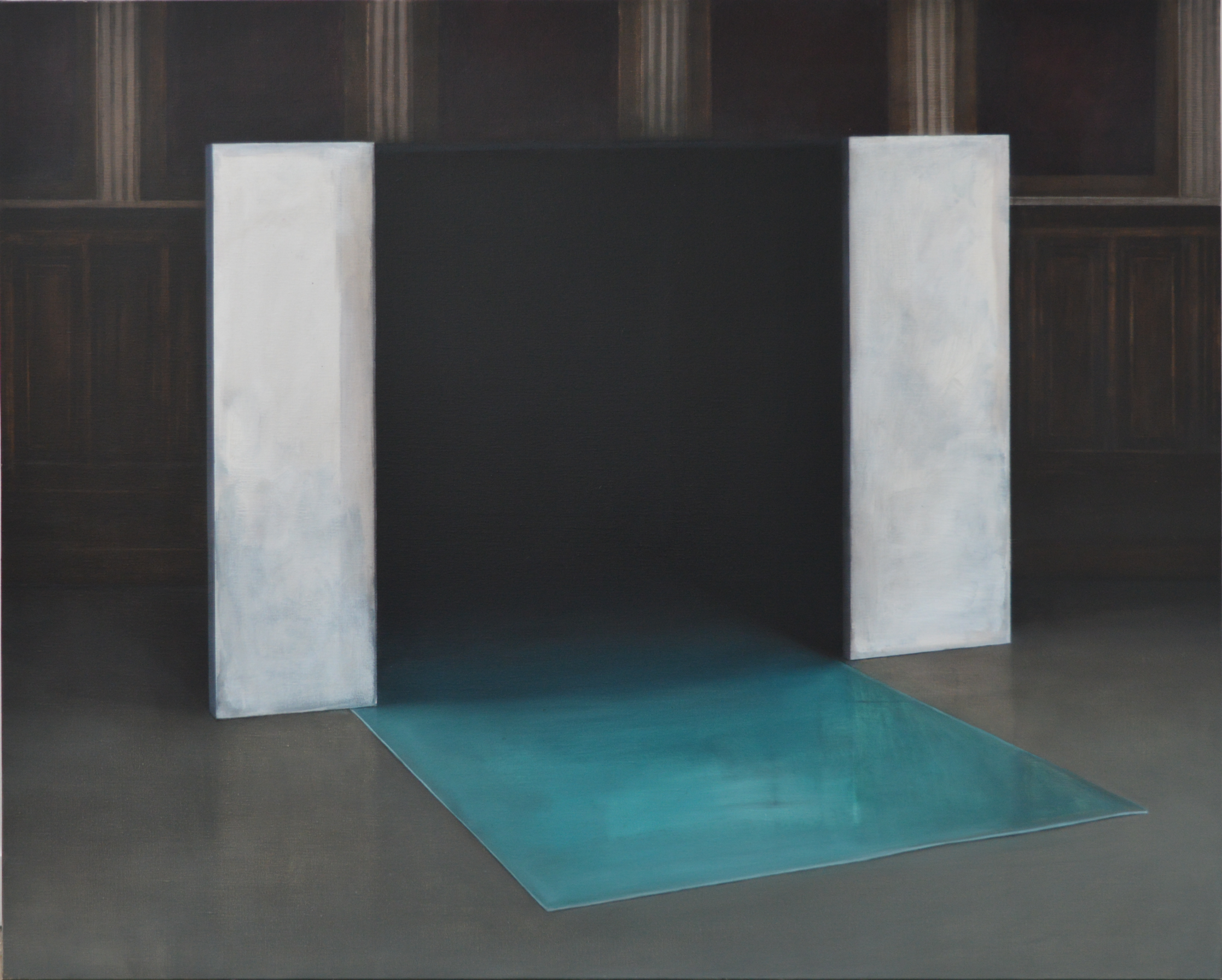 Coin, 2017, 162 x 130 cm, huile sur toile