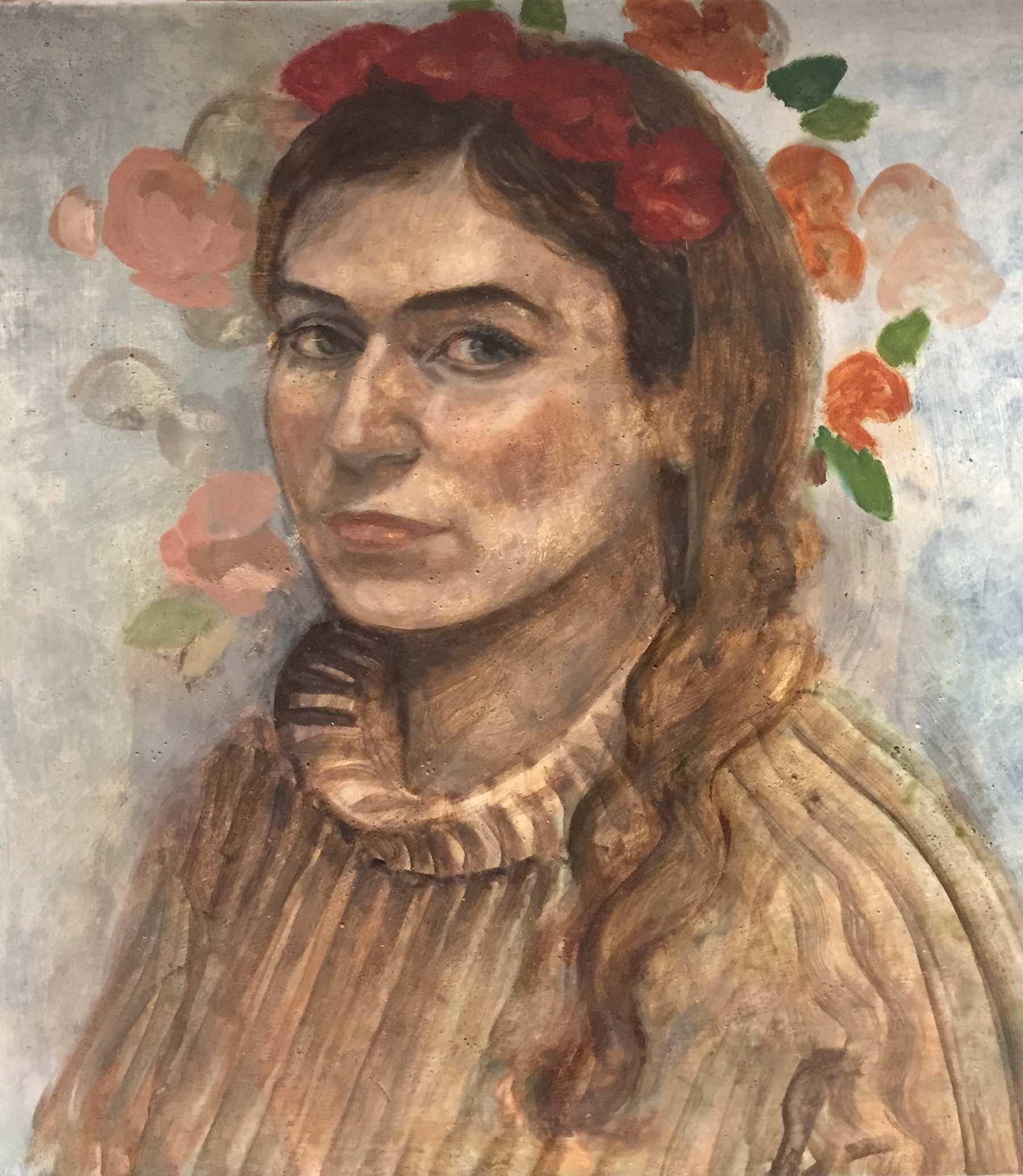 Hanna, 2018, oil on wood